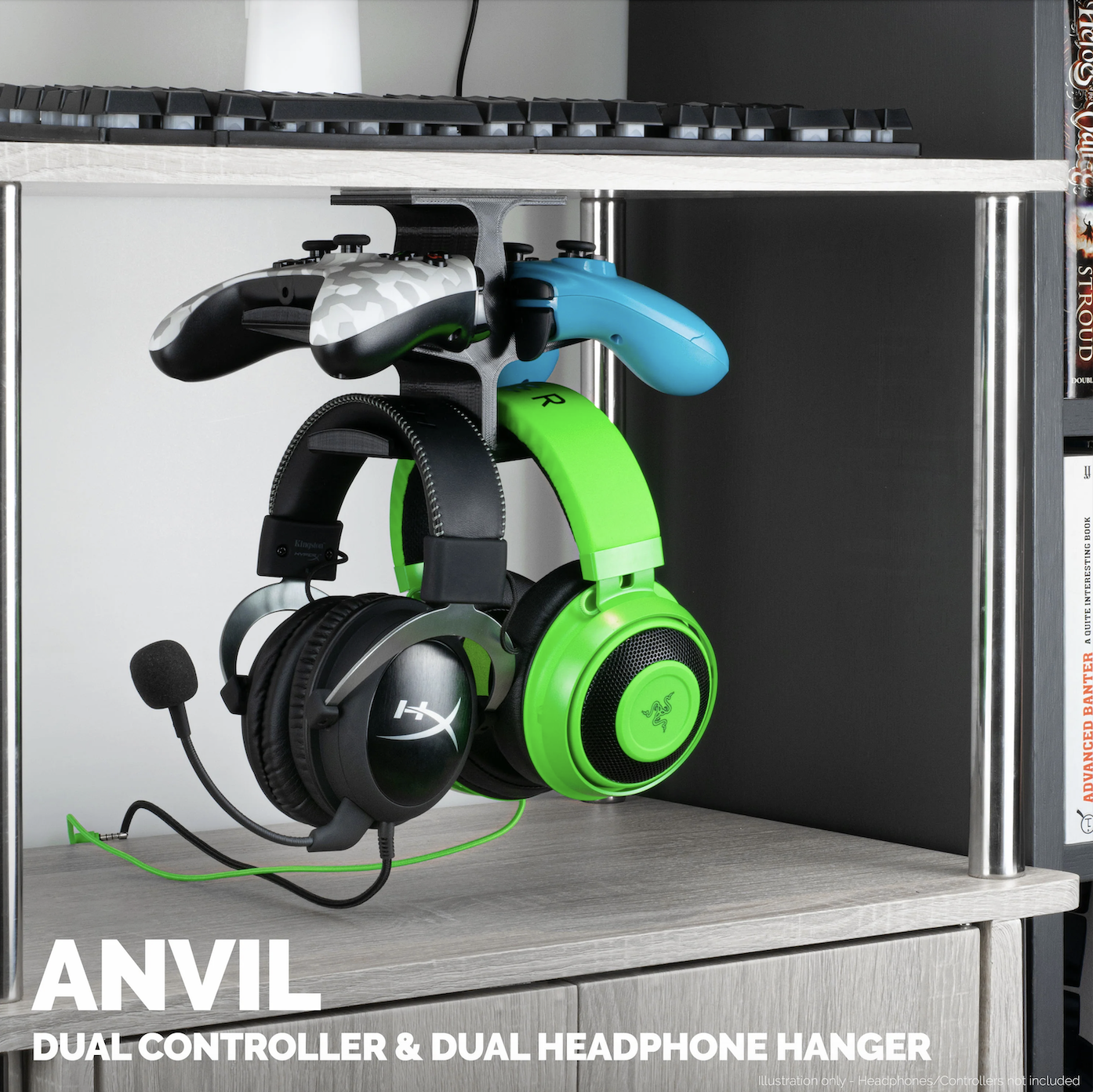 THE ANVIL - UNDER DESK DUAL HANGER